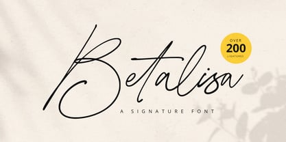 Betalisa Font Poster 1
