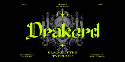 Drakord Font Poster 1