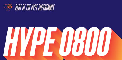Hype 0800 Font Poster 1