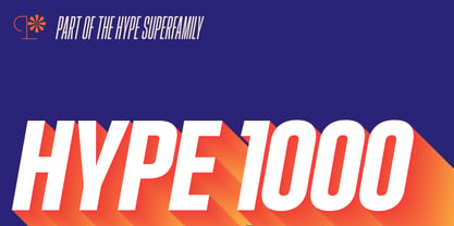 Hype 1000 Font Poster 1