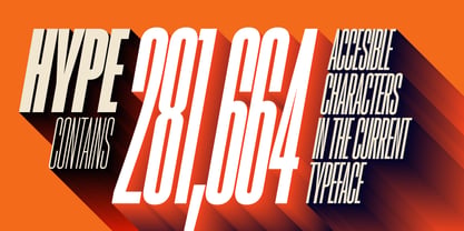 Hype 1000 Font Poster 7