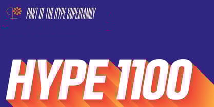 Hype 1100 Font Poster 4