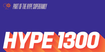 Hype 1300 Font Poster 1