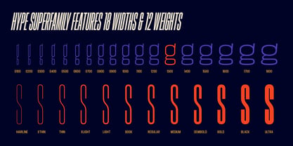 Hype 1300 Font Poster 3