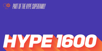 Hype 1600 Font Poster 1