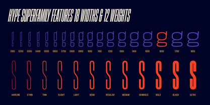 Hype 1600 Font Poster 3