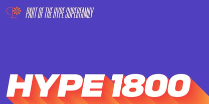 Hype 1800 Font Poster 1