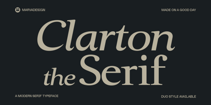Clarton Font Poster 1