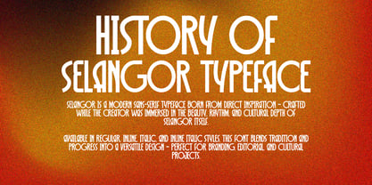 Selangor Font Poster 2