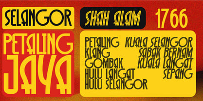 Selangor Font Poster 3