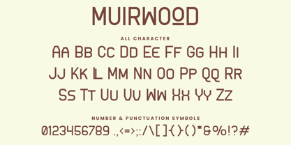 Muirwood Font Poster 8