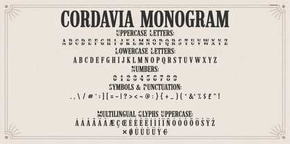 Cordavia Font Poster 10