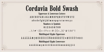 Cordavia Font Poster 9