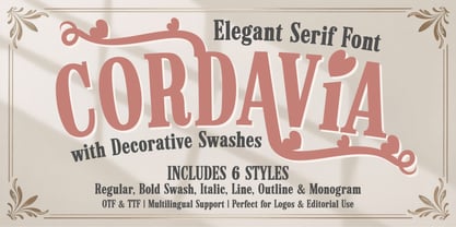 Cordavia Font Poster 1