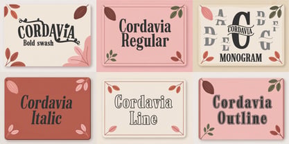 Cordavia Font Poster 4