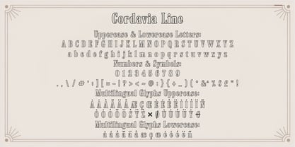 Cordavia Font Poster 14