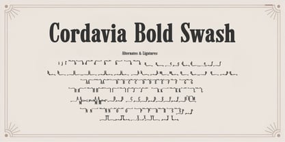 Cordavia Font Poster 8
