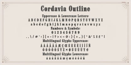 Cordavia Font Poster 13
