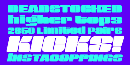 Sneakers Max 300 Font Poster 6