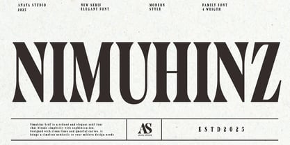 Nimuhinz Font Poster 1
