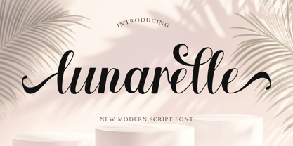 Lunarelle Font Poster 1
