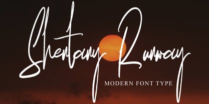 Shenthany Runway Font Poster 1