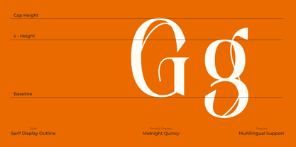 Midnight Quincy Font Poster 4