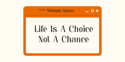 Midnight Quincy Font Poster 5