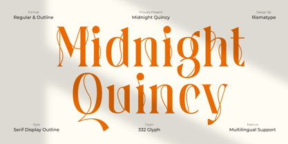 Midnight Quincy Font Poster 1