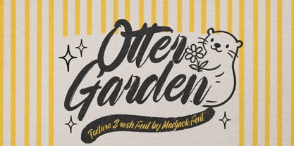 Otter Garden Font Poster 1