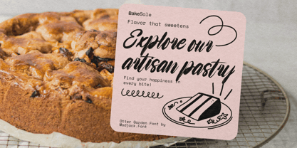 Otter Garden Font Poster 6