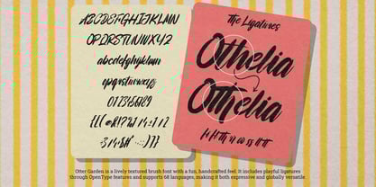 Otter Garden Font Poster 10