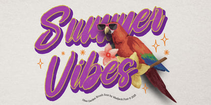 Otter Garden Font Poster 7