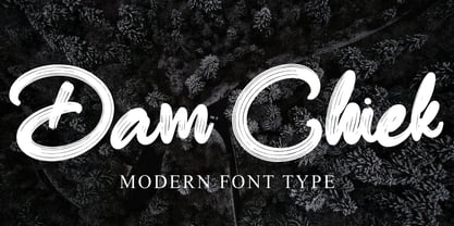 Dam Chiek Font Poster 1