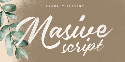 Masive Script Font Poster 1