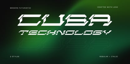 Cuba Technology Font Poster 1