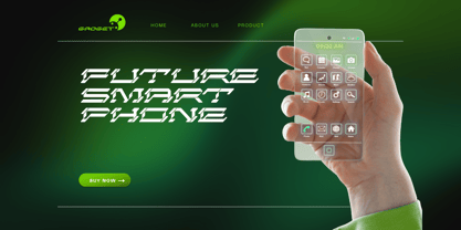 Cuba Technology Font Poster 3