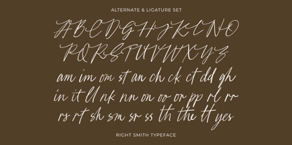 Right Smith Font Poster 6