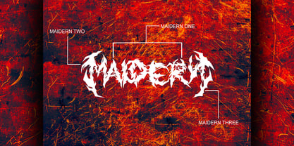 Maidern Font Poster 4