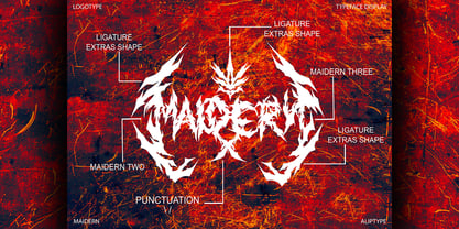 Maidern Font Poster 2