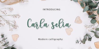 Carla selia Font Poster 1