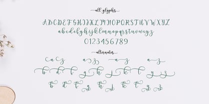 Carla selia Font Poster 5