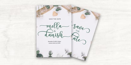 Carla selia Font Poster 6