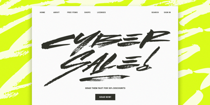 Lust Cyber Font Poster 4