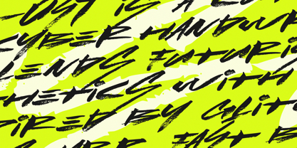 Lust Cyber Font Poster 8