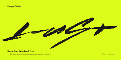 Lust Cyber Font Poster 1