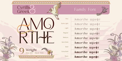 Amorthe Font Poster 5
