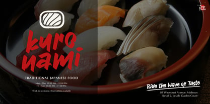 Tenshoku Font Poster 4