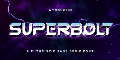 Superbolt Font Poster 1