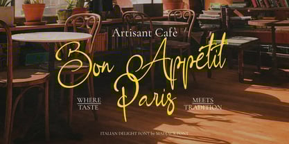 Italian Delight Font Poster 9